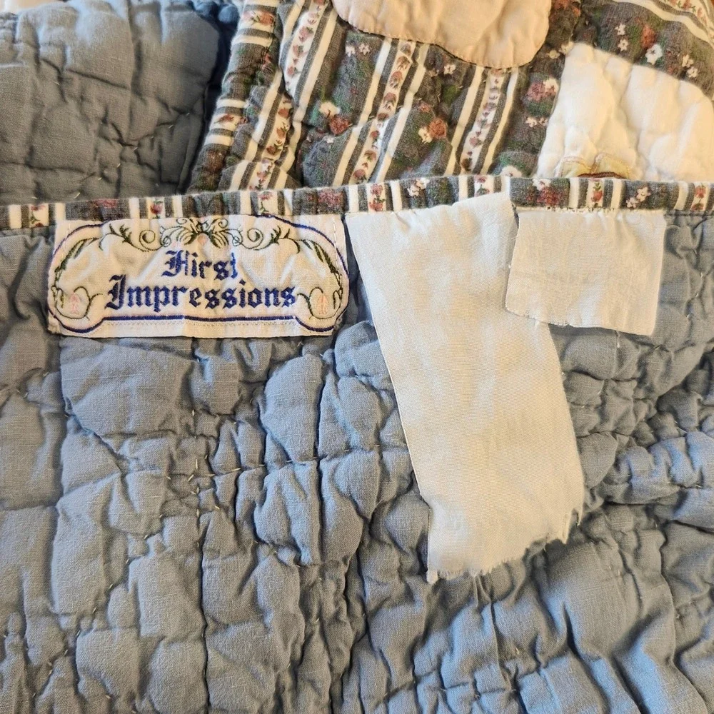 Vintage Handmade Mother Goose Nursery Rhymes Quilt Storybook Appliques Patchwork